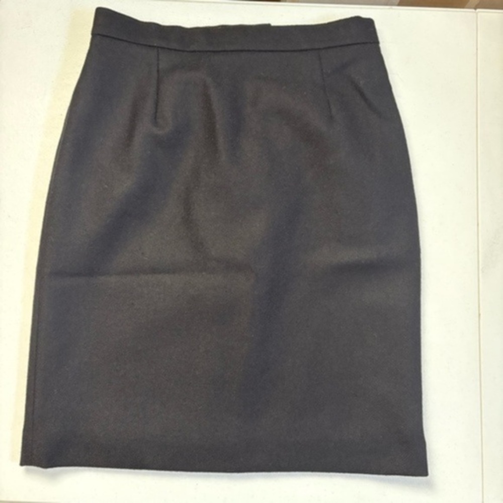 L.L bean Womens Black Wool Pencil Skirt size 0